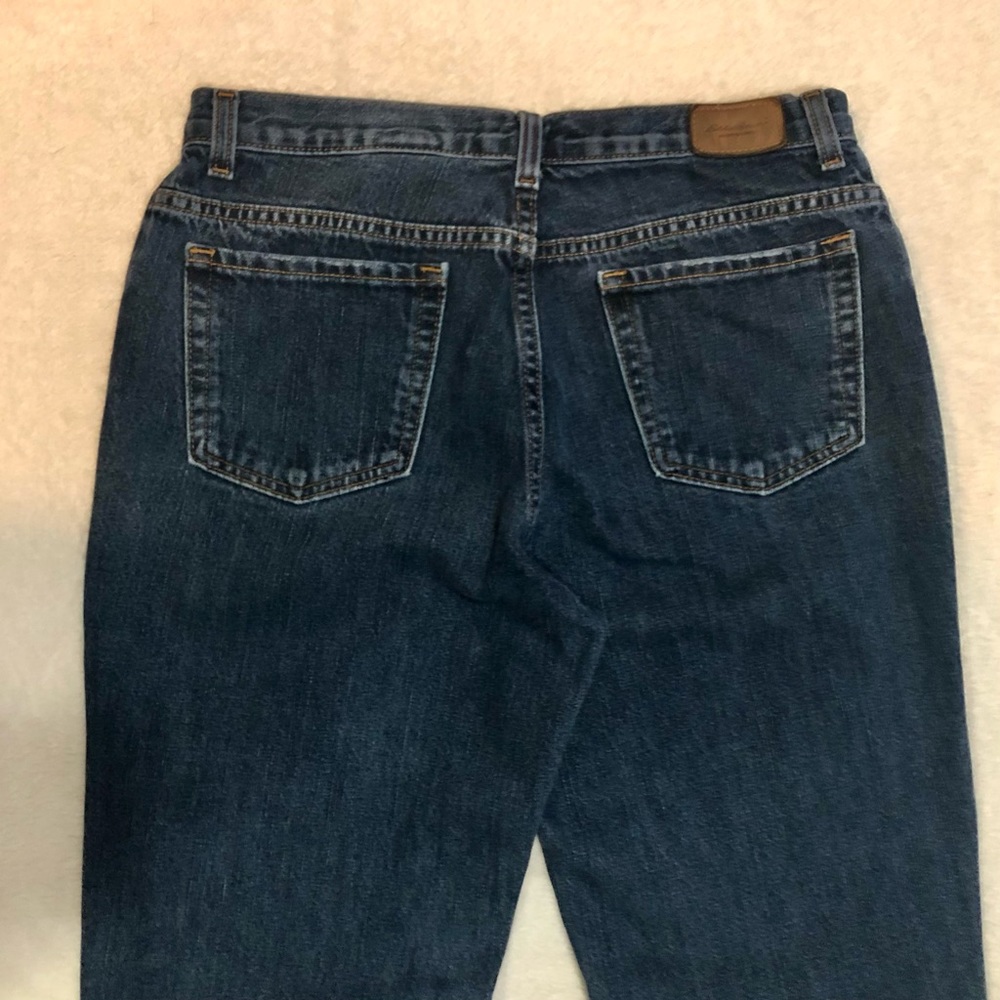Eddie Bauer Darker Wash Straight Leg Jeans Size 10 Regular - Picture 5 of 5